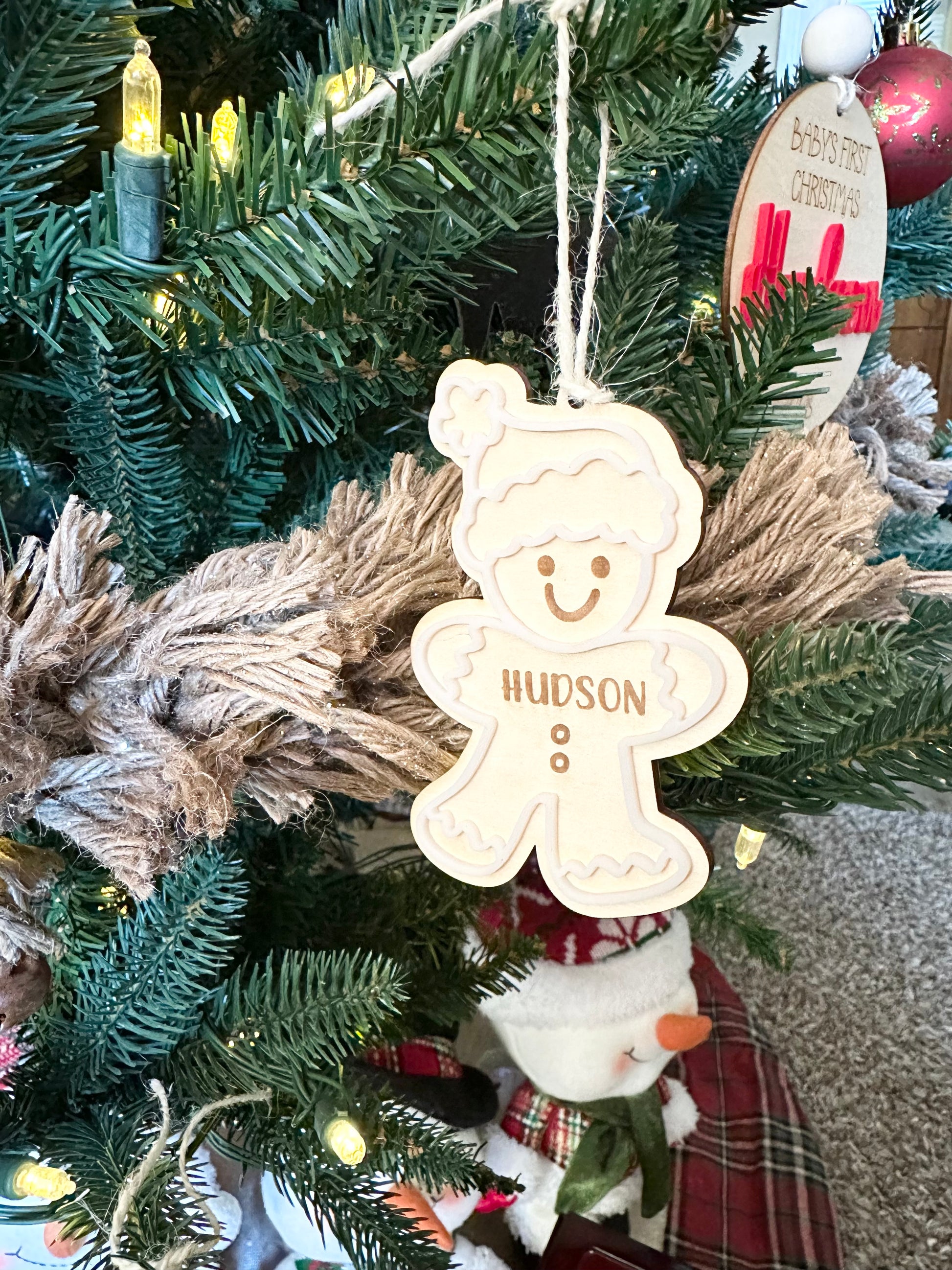 Personalized Kids Gingerbread Ornament/Gingerbread Family Ornament