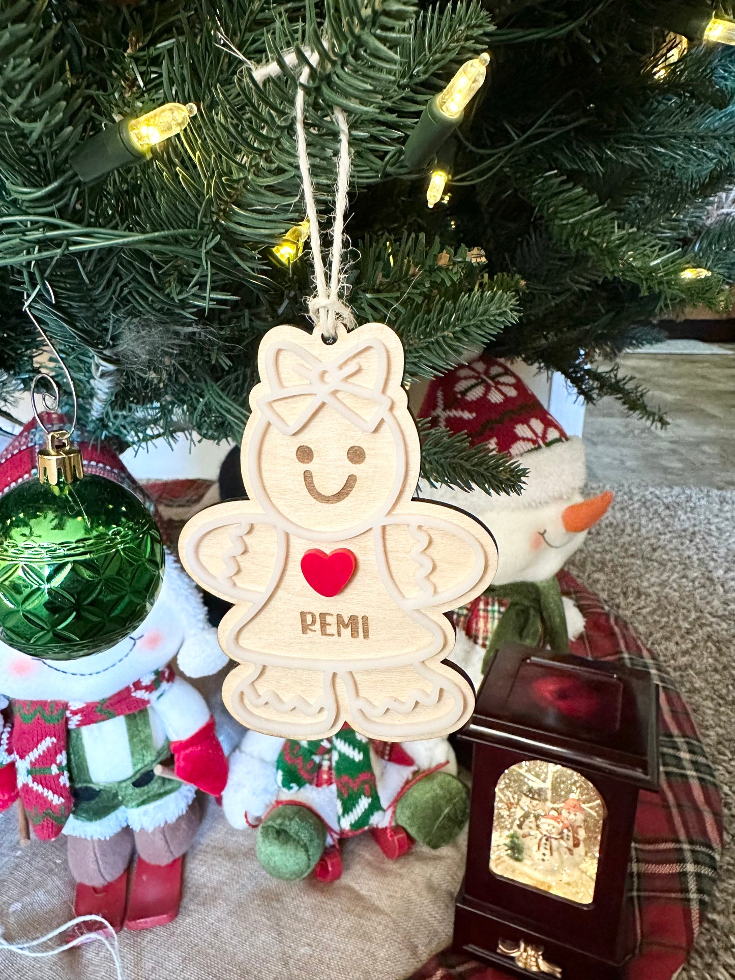 Personalized Kids Gingerbread Ornament/Gingerbread Family Ornament
