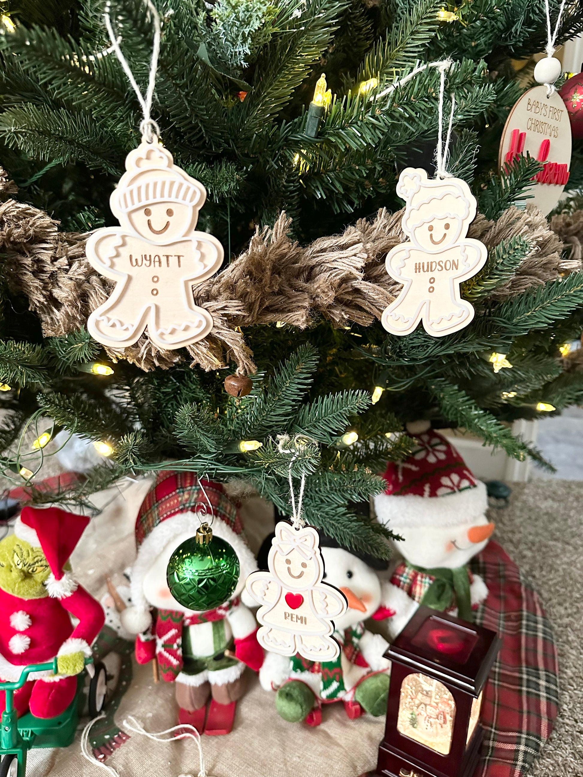 Personalized Kids Gingerbread Ornament/Gingerbread Family Ornament