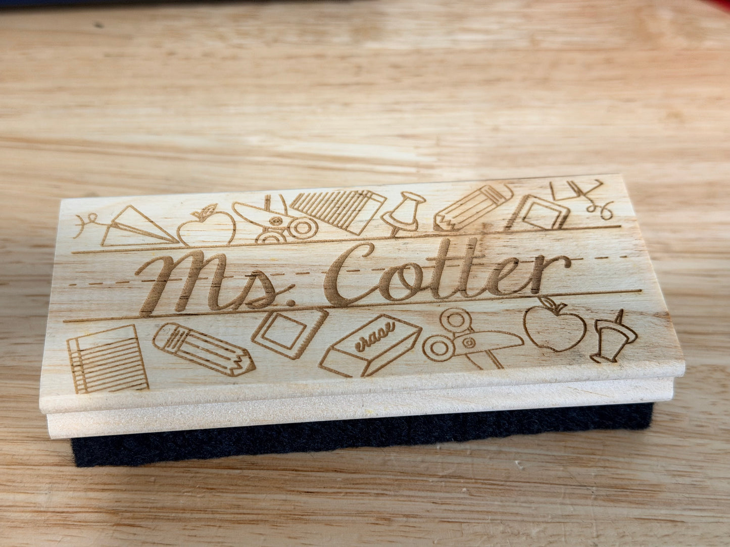Personalized Teacher Chalkboard Eraser, Chalkboard Eraser, Teacher Gift, chalkboard eraser, personalized teacher gift