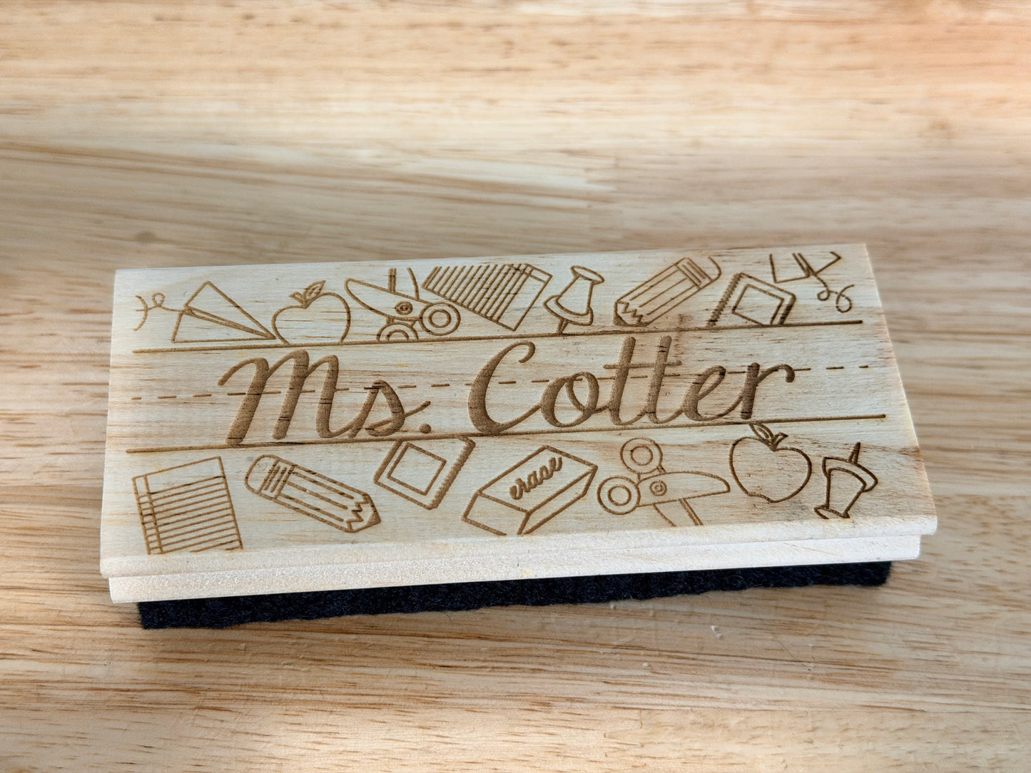 Personalized Teacher Chalkboard Eraser, Chalkboard Eraser, Teacher Gift, chalkboard eraser, personalized teacher gift