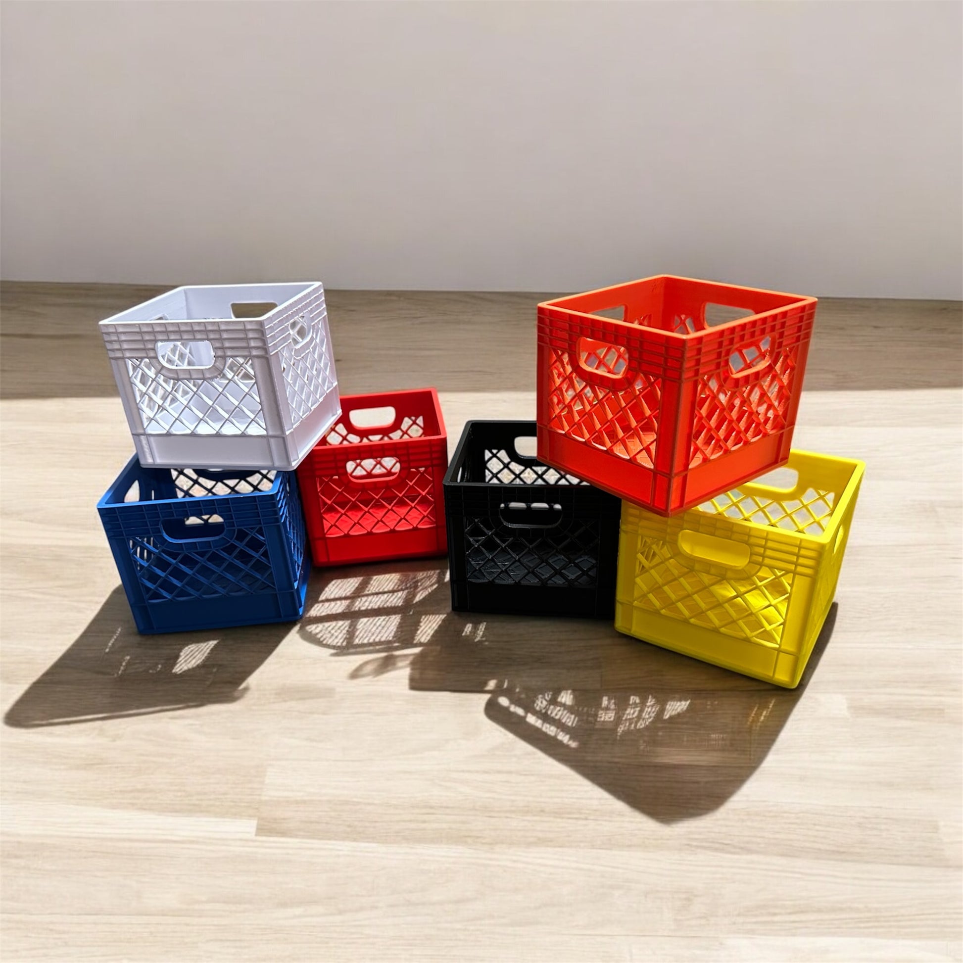Mini Milk Crate/ Storage container/milk crate/ Desk Organization/Toy Storage