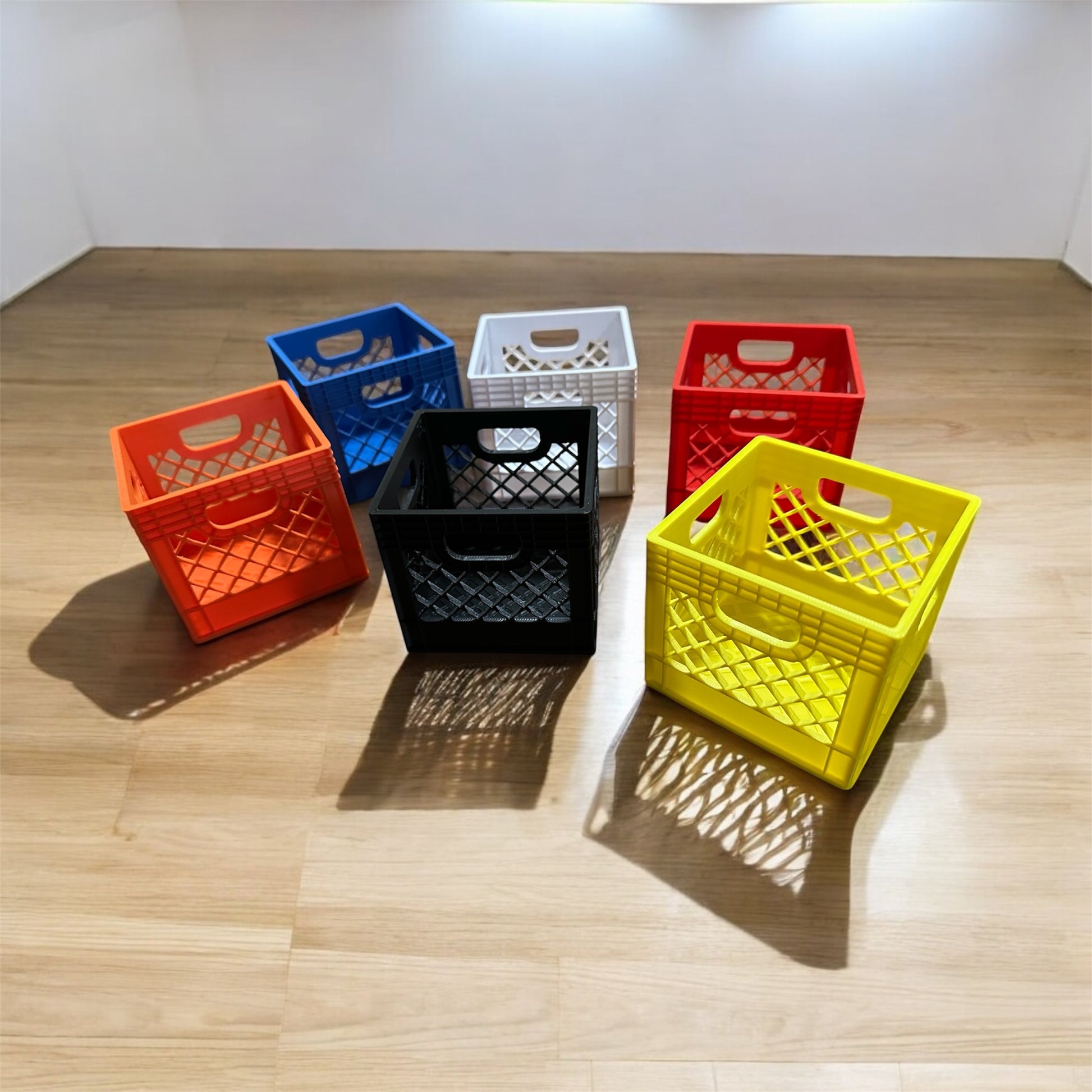 Mini Milk Crate/ Storage container/milk crate/ Desk Organization/Toy Storage