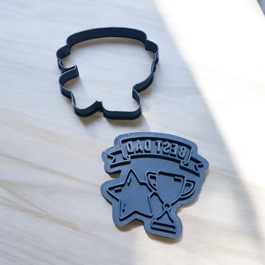Dad cookie cutter stamp, Father's day cookie cutter