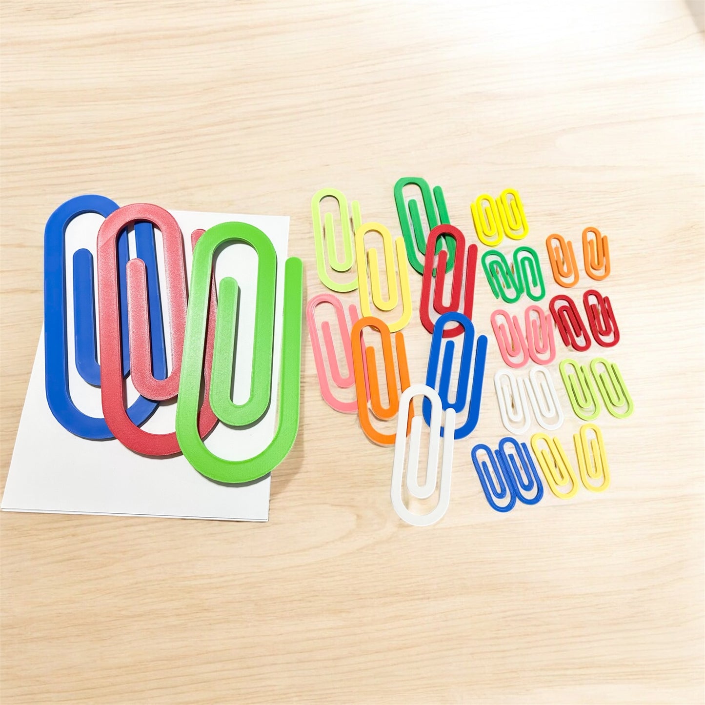 Jumbo Plastic Heavy Duty Paper Clips, Teacher Appreciation Gift, Design for Office Classroom Gift, School Supplies