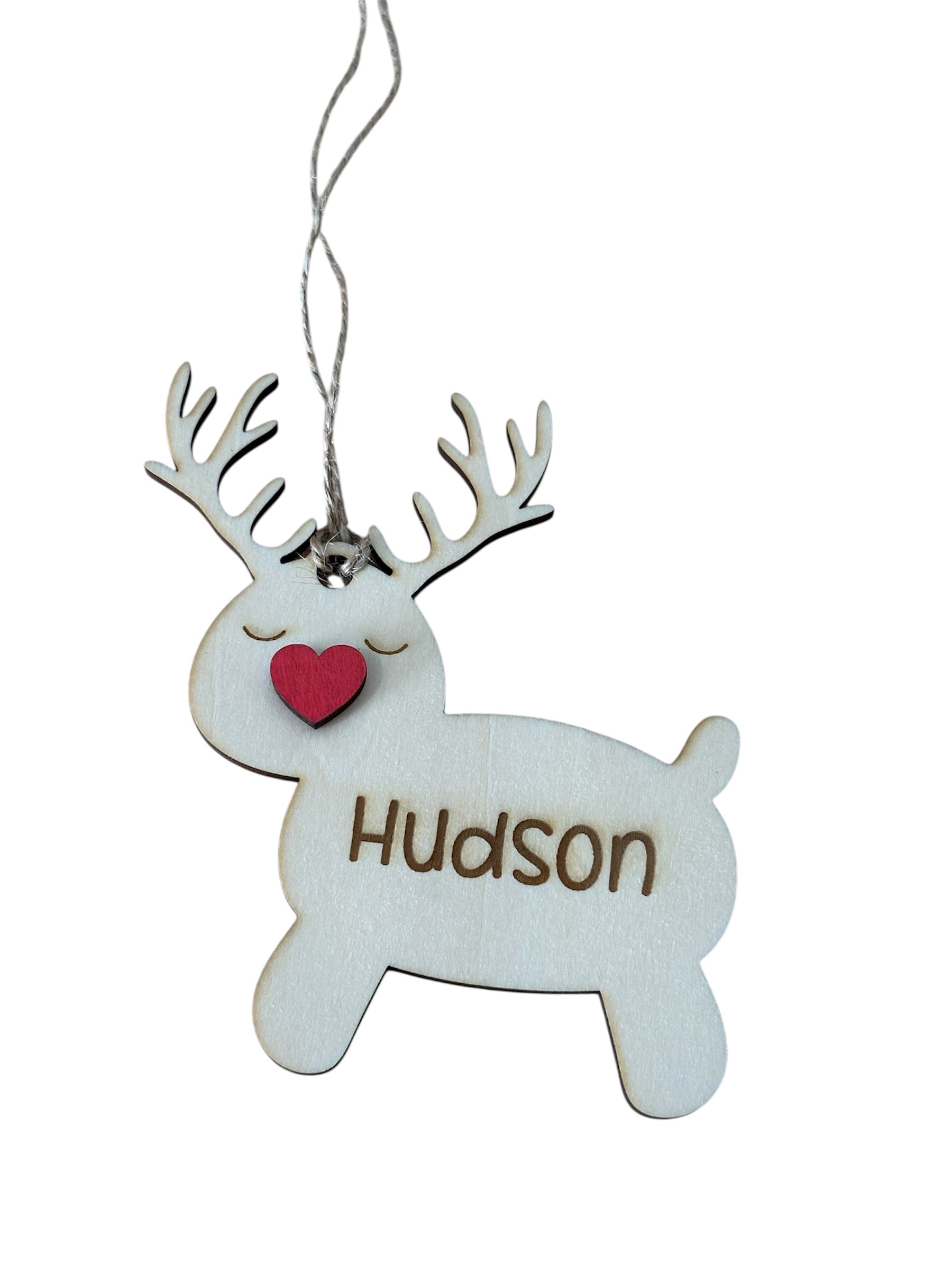 Personalized Reindeer Christmas Ornament, reindeer christmas ornament
