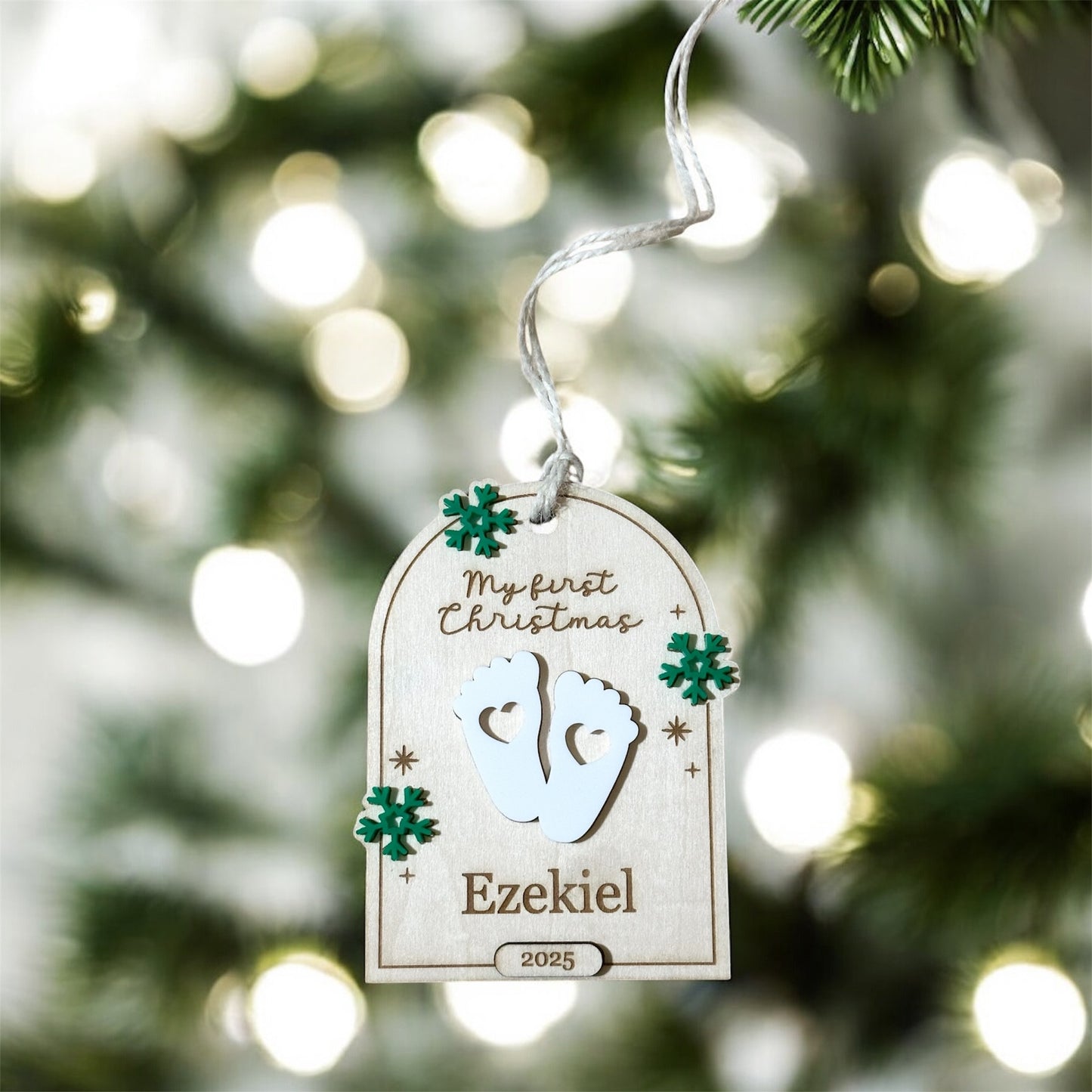 My first Christmas Ornament, Baby first Christmas ornament, new baby ornament