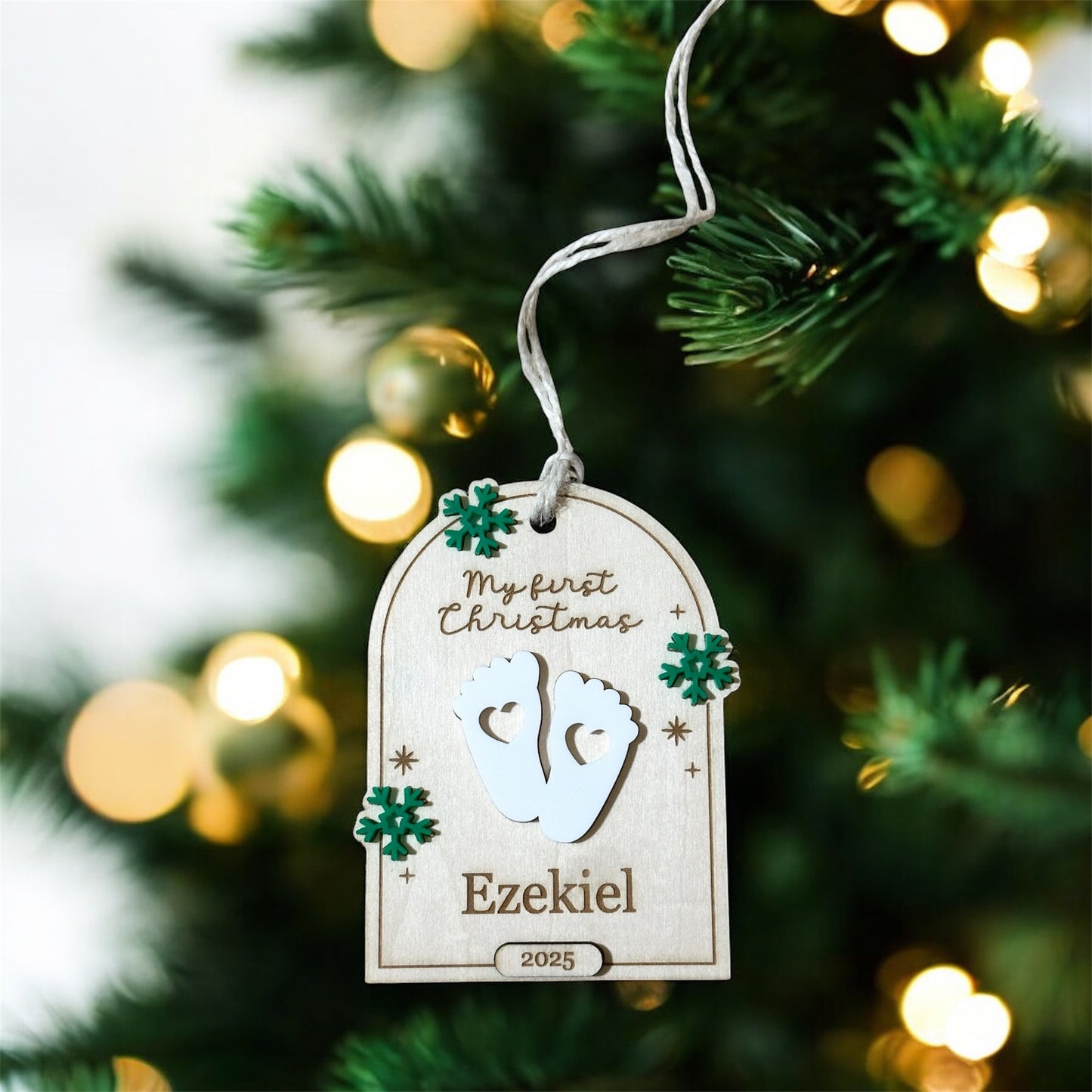 My first Christmas Ornament, Baby first Christmas ornament, new baby ornament