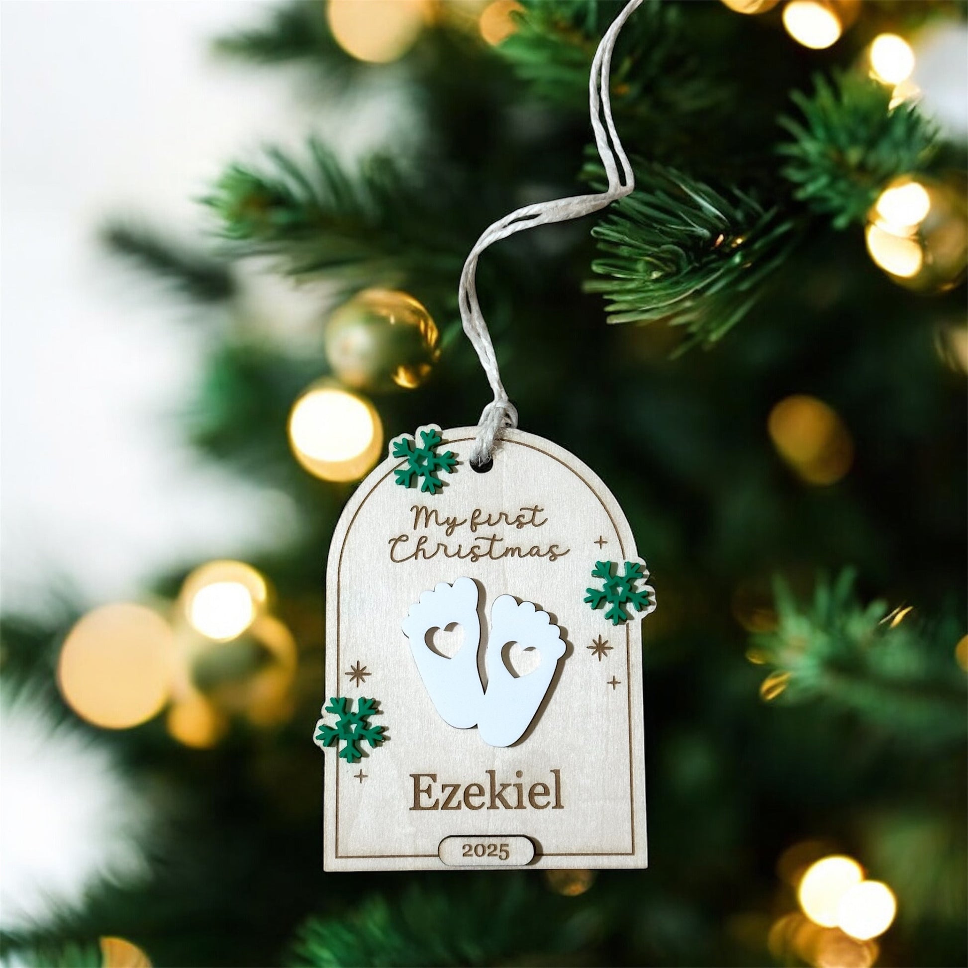 My first Christmas Ornament, Baby first Christmas ornament, new baby ornament