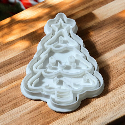 Christmas tree cookie cutter stamp, Christmas cookies, holiday cookie cutters
