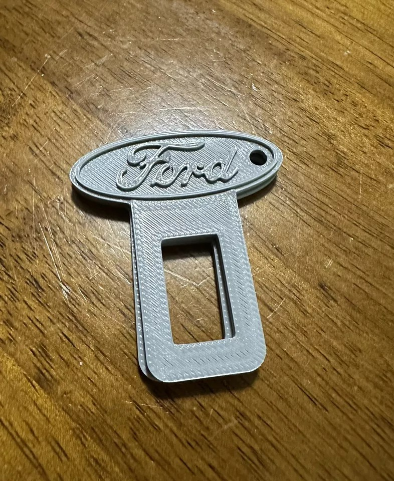 2 Universal ford design Car Seat Belt Clips/ keychain 