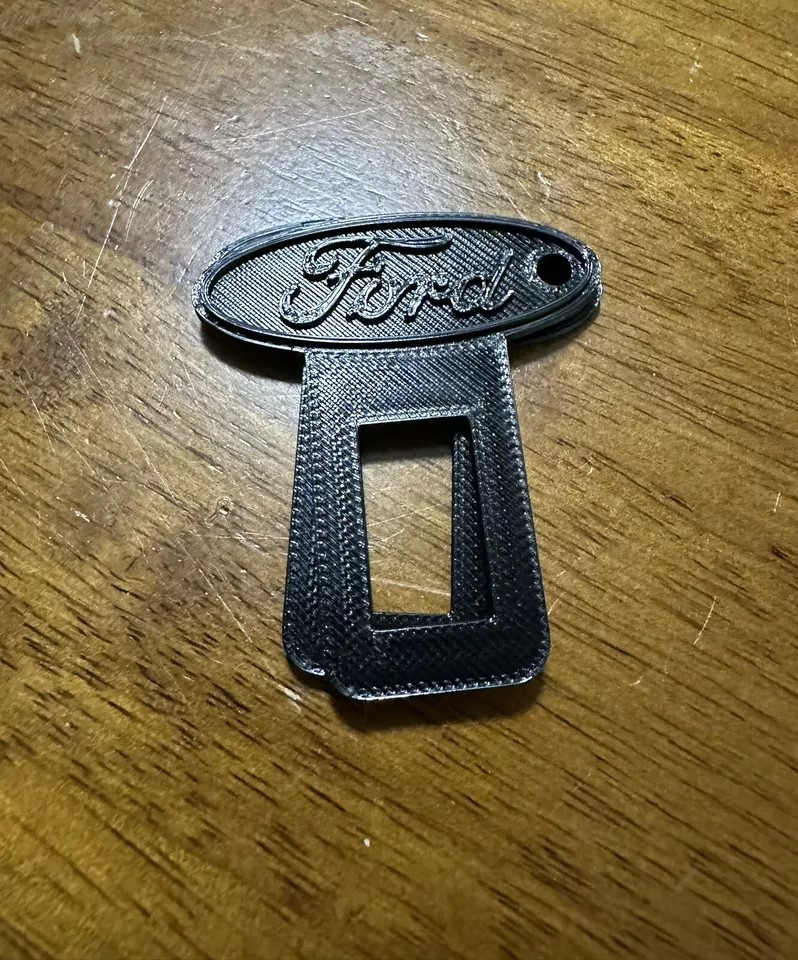 2 Universal ford design Car Seat Belt Clips/ keychain 