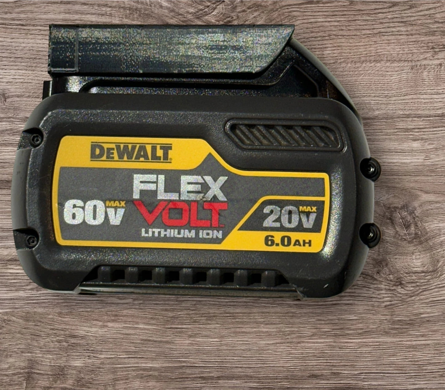 20v/60v Battery Wall Mount 3D Printed Black set of 4 compatible with dewalt