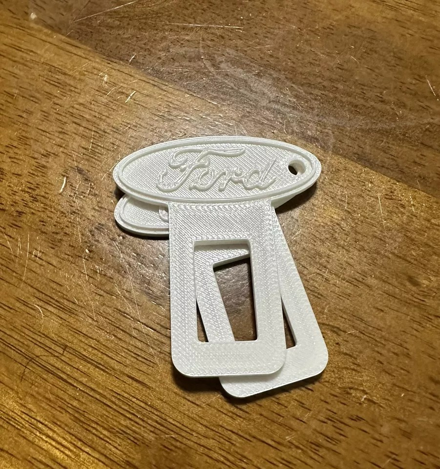 2 Universal ford design Car Seat Belt Clips/ keychain 