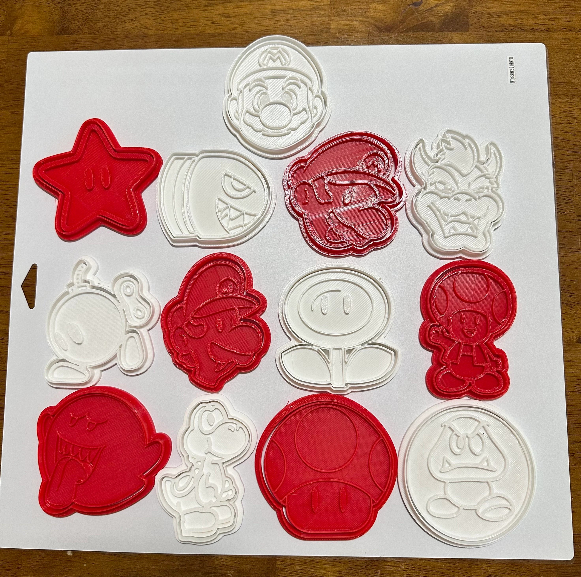Super Mario inspired cookie cutter set/set of 13