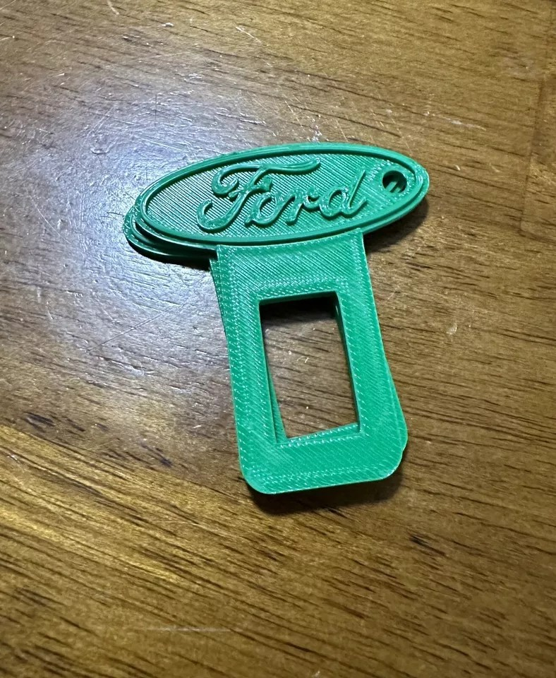 2 Universal ford design Car Seat Belt Clips/ keychain 